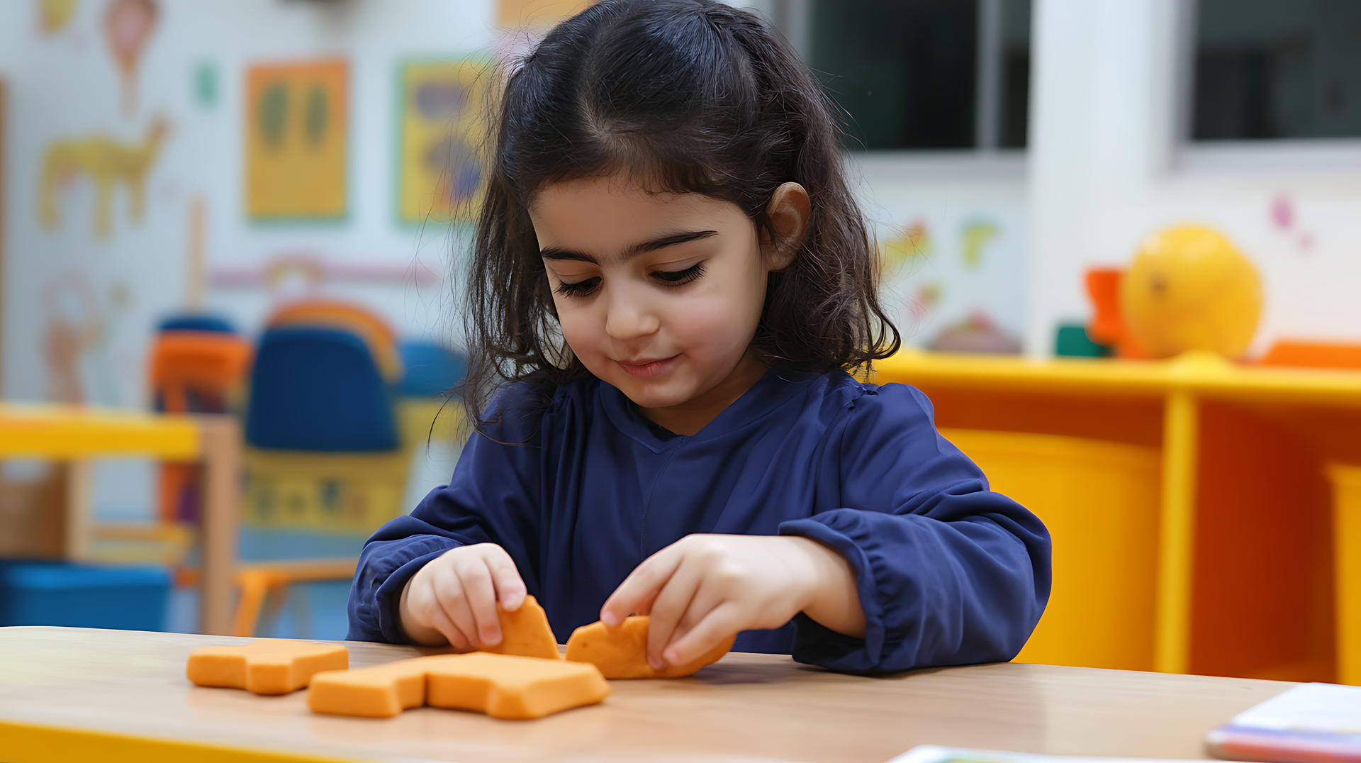 Montessori students engaged in hands-on learning activities at Greenfield Public School Wah Pakistan